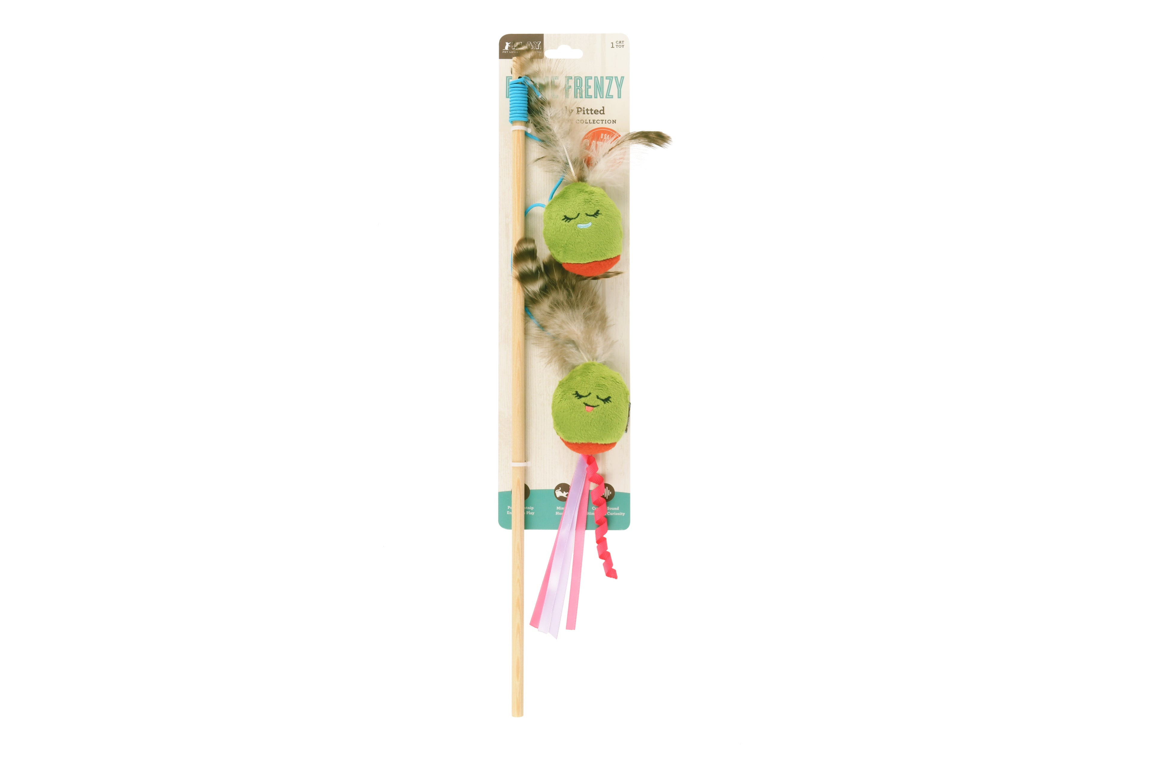 P.L.A.Y. Pet Lifestyle and You Feline Frenzy Wand Toy Purrfectly Pitted
