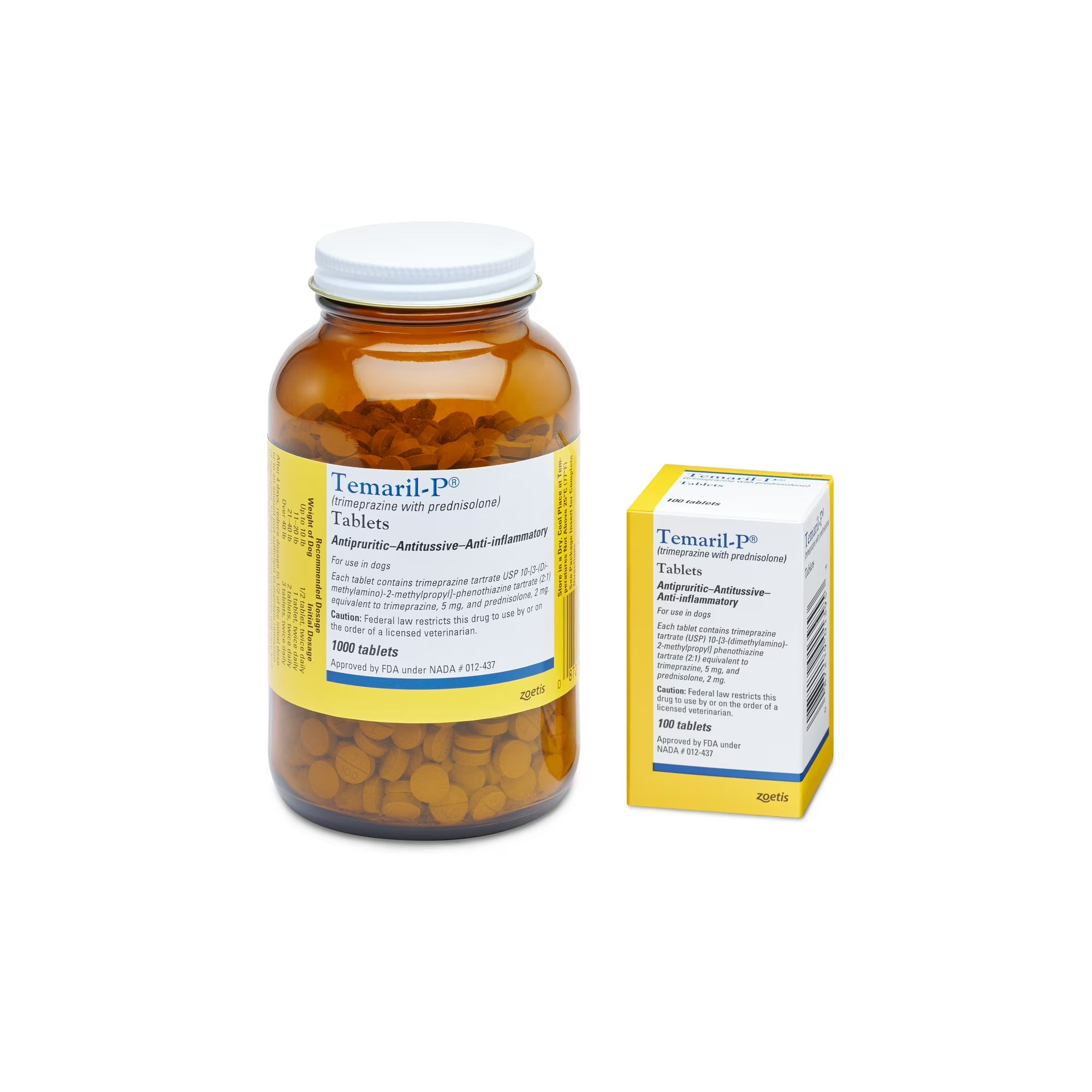Temaril-P (trimeprazine tartrate with prednisolone) Tablets