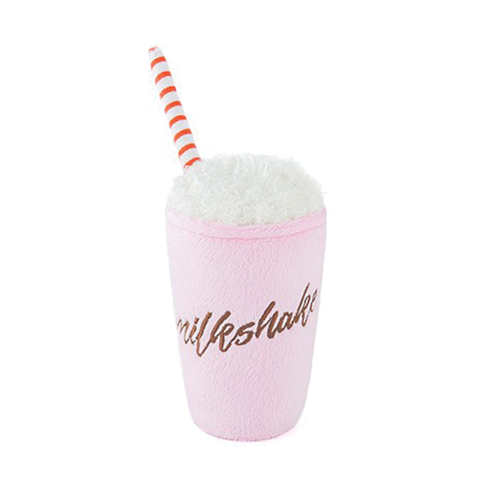 P.L.A.Y. Pet Lifestyle and You American Classic Food Milkshake Squeaky Plush Dog Toy