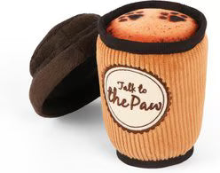 P.L.A.Y. Pet Lifestyle and You PupCup Cafe Coffee To Go Squeaky Plush Dog Toy, Small