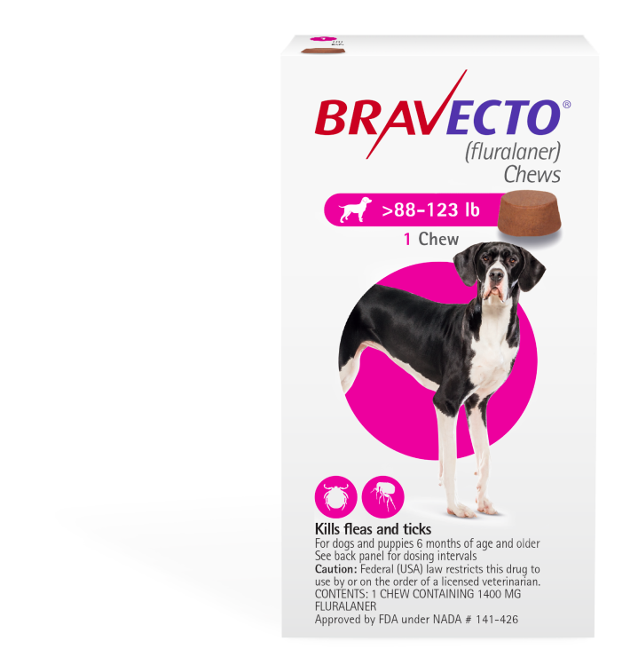 Bravecto Dog 88-132 lbs