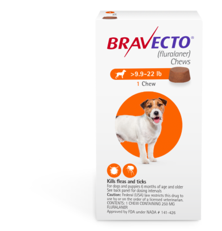 Bravecto Dog 9.9-22 lbs