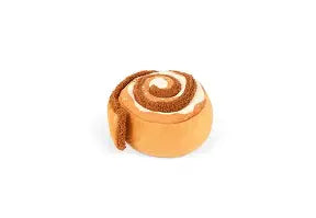 P.L.A.Y. Pet Lifestyle and You PupCup Cafe Cinnamon Roll Squeaky Plush Dog Toy