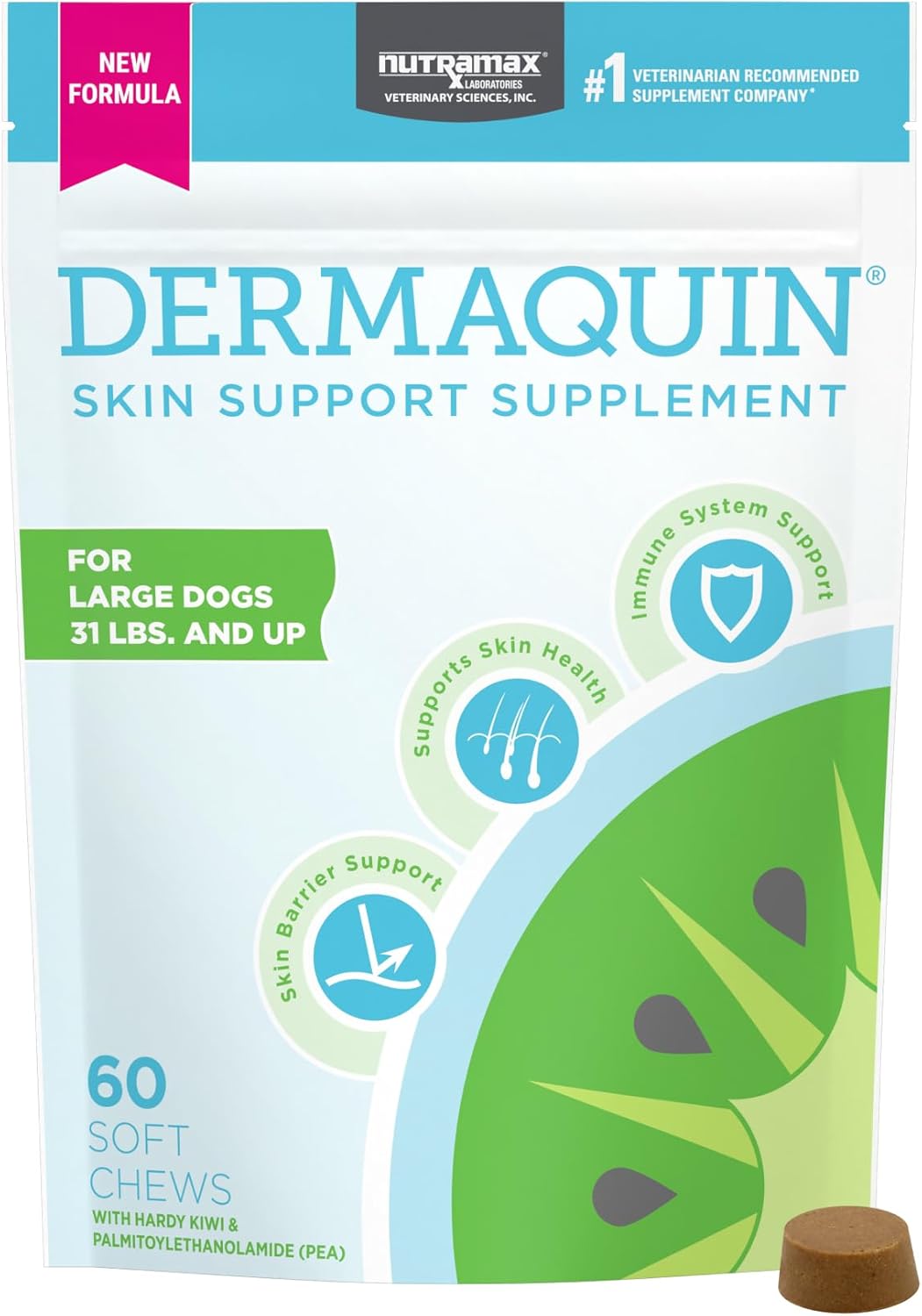 Dermaquin Skin Support Supplement Over 30 lb
