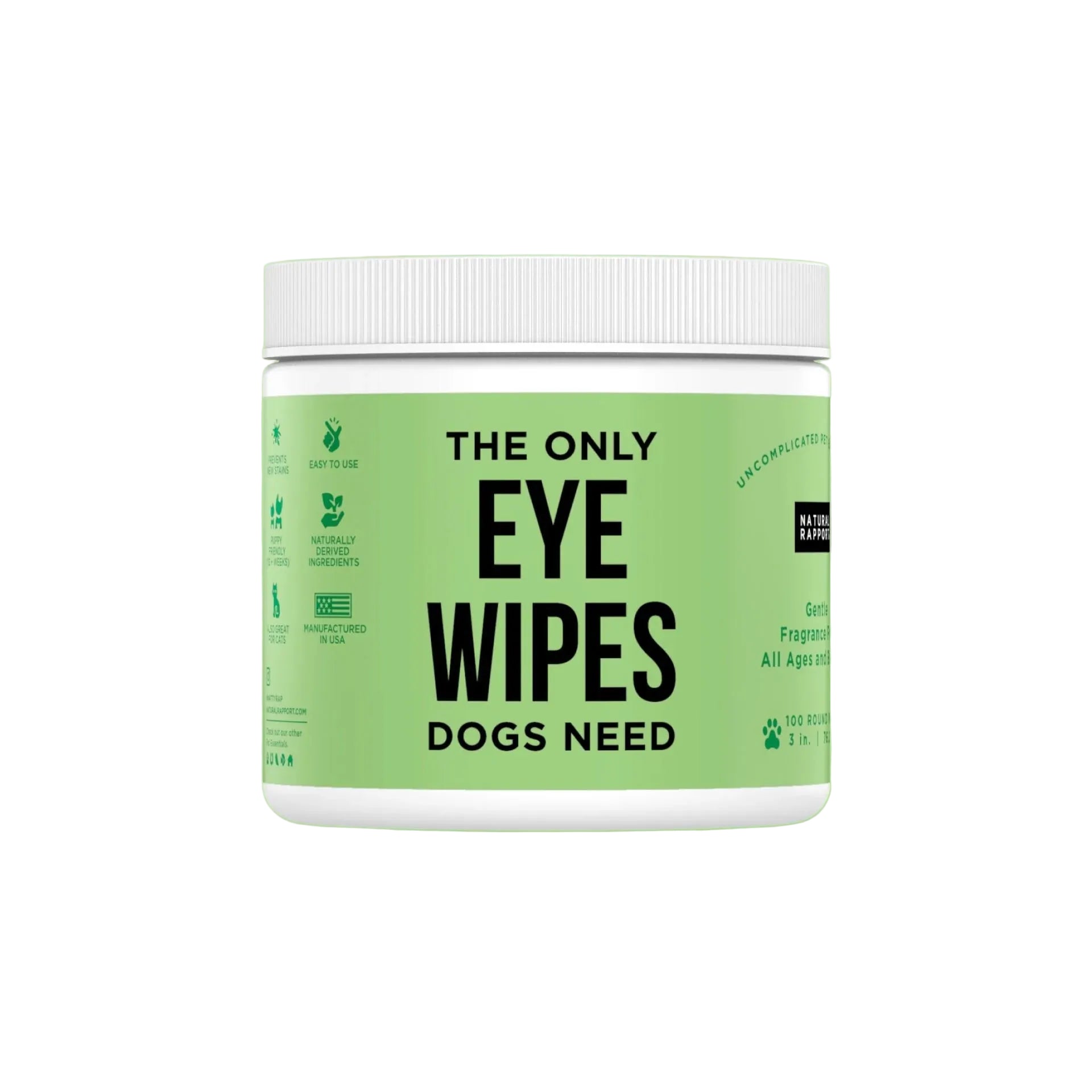 Natural Rapport The Only Eye Wipes Dogs Need
