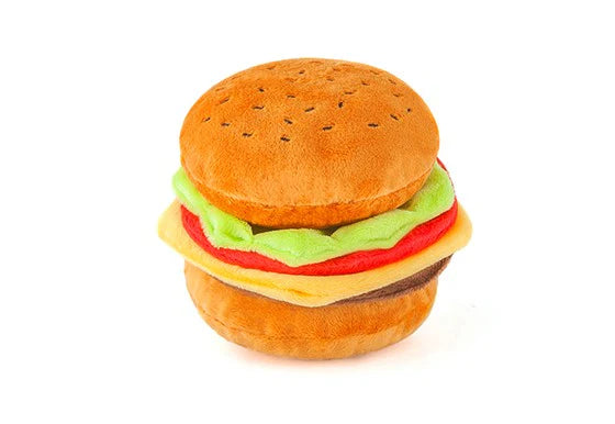 P.L.A.Y. Pet Lifestyle and You American Classic Burger Plush Squeaky Dog Toy