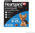 Heartgard (up to 25 lbs) 6mo.