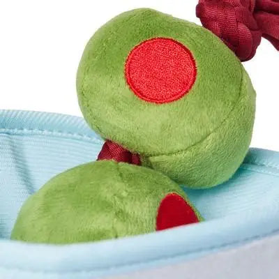 P.L.A.Y. Pet Lifestyle and You Happy Hour Martini Squeaky Plush Dog Toy