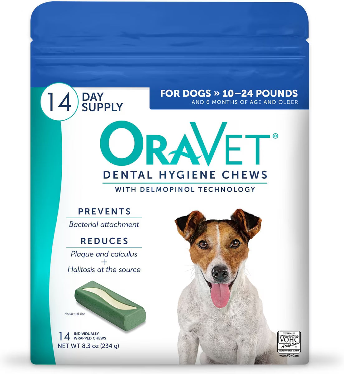 Oravet Dental Hygiene chews 10-24 pounds