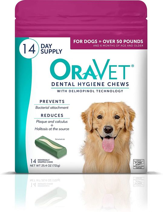Oravet Dental Hygiene chews over 50 pounds