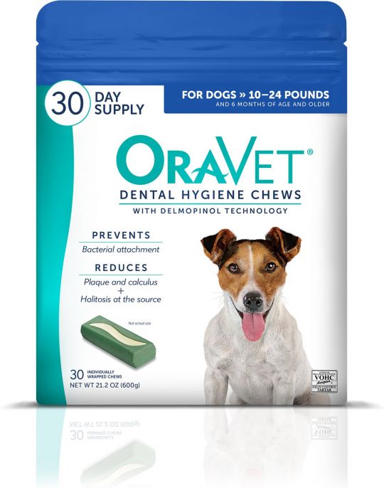 Oravet Dental Hygiene chews 10-24 pounds