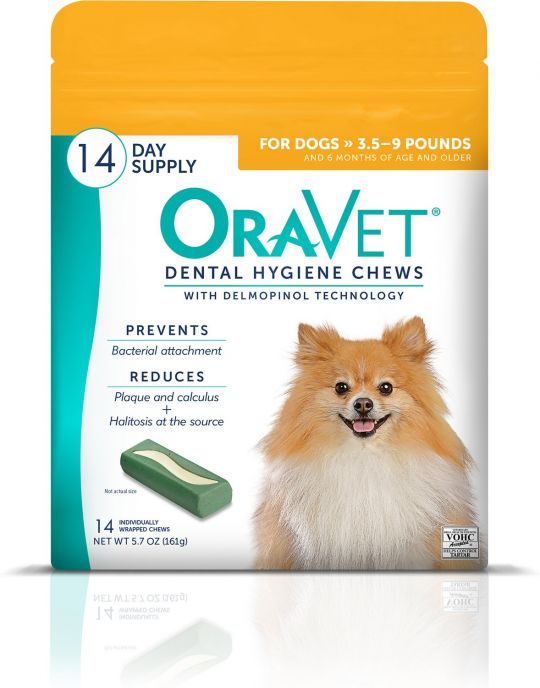Oravet Dental Hygiene chews 3.5-9 pounds