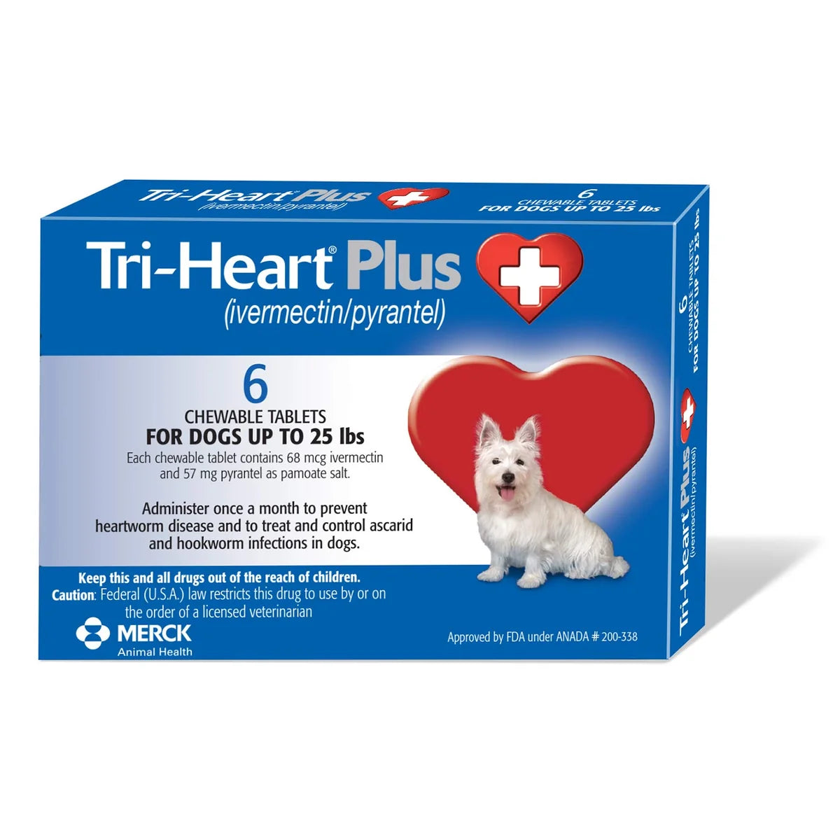 Tri-Heart PLUS (up to 25 lbs) 6 Month Supply